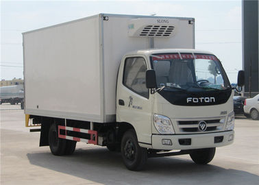 China FOTON 6 Vrachtwagen van de Wielen de kleine Gekoelde Doos, 3 Ton van de Ijskastdiepvriezer de Vrachtwagen leverancier