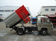 FOTON 4X2 2000 Liter Kleine Dumpster-Vuilnisauto, 6 Wielen2cbm Minivuilnisauto leverancier