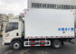 HOWO 4x2 koelde de Glasvezel van de Doosvrachtwagen Binnen, 3 Ton van de Ijskastdiepvriezer de Vrachtwagen leverancier