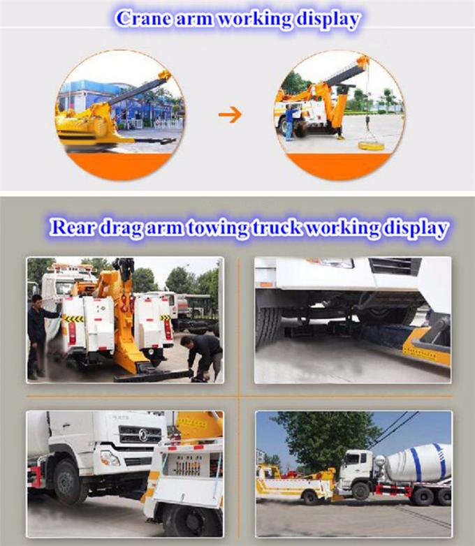 Van het Slepenvrachtwagens 8X4 van de weg Zwaar Redding Dieseltype/Handtransmissietype