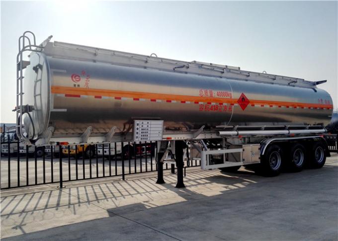 Van de de Brandstoftanker van de aluminiumlegering de Vrachtwagenaanhangwagen 3 de Aanhangwagen van de het Vervoertank van de As42000l 42cbm Olie