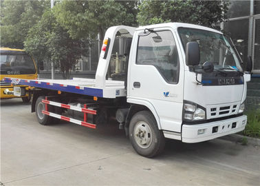 China Kleine het Slepenvrachtwagen van ISUZU 4x2, 6 Wielen Vrachtwagen van 3 Ton Flatbed Wrecker voor Twee/Drie Auto's leverancier