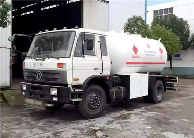 China De Vrachtwagen 10M3 van LPG van de Dongfeng4x2 Bobtail 5 Ton van LPG die van 10000L 5T Vrachtwagens vullen leverancier