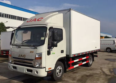 China JAC 4x2 koelde Doosvrachtwagen 5 van de Glasvezel Binnen/Buitenton Muur voor Bevroren Voedsel leverancier