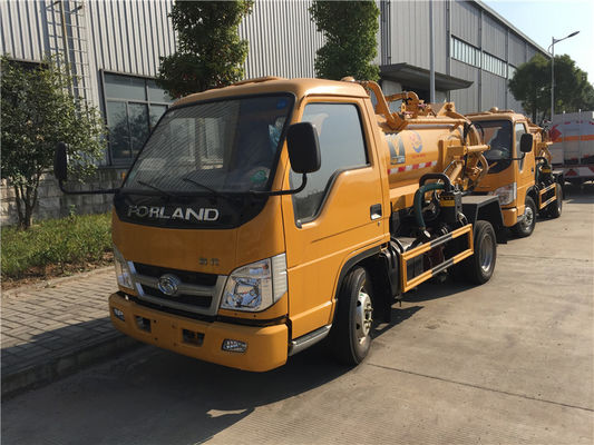 kopen De Vrachtwagenaanhangwagen 2 van de Forland4x2 5000L Tanker de Zuigingsvrachtwagen van de Assen5m3 Riolering online vervaardiging