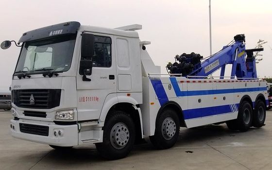 kopen Rijdt Vrachtwagen Op zwaar werk berekend Type 4 Assen 12 van het Howo8x4 371hp Wrecker Slepen 25 Ton online vervaardiging