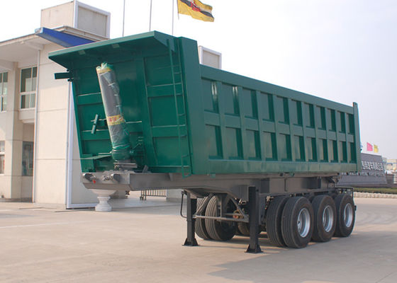 kopen De betrouwbare Trivrachtwagen van de Asstortplaats, 30 CBM Semi Stortplaatsaanhangwagens 20 Ton 30 Ton 40 Ton 50 Ton online vervaardiging
