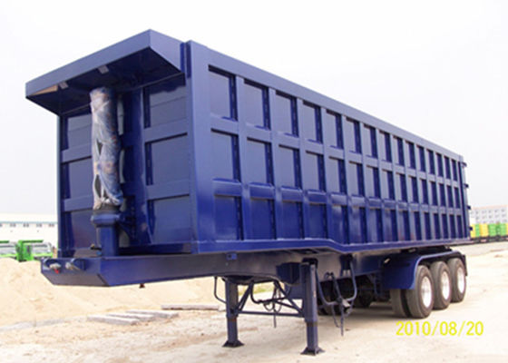 kopen Aanhangwagen van de de Asstortplaats van de kleurendouane de Drievoudige, 25 - 30 CBM Kippers Semi Aanhangwagen voor Zand/Steenkool online vervaardiging