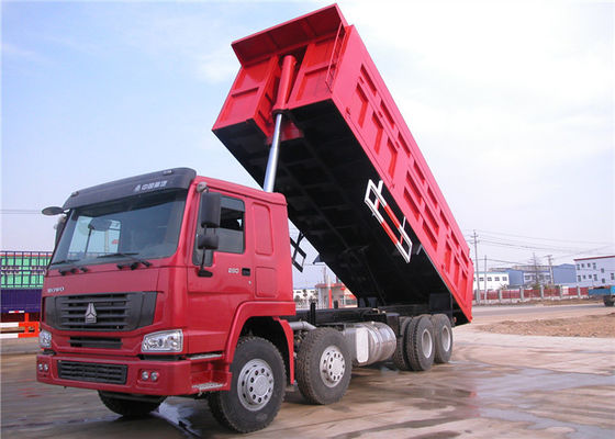 kopen Op zwaar werk berekende de Stortplaatsaanhangwagens van HOWO 8x4, 30 ton 40 Ton 12 de Vrachtwagen van de Speculantstortplaats online vervaardiging