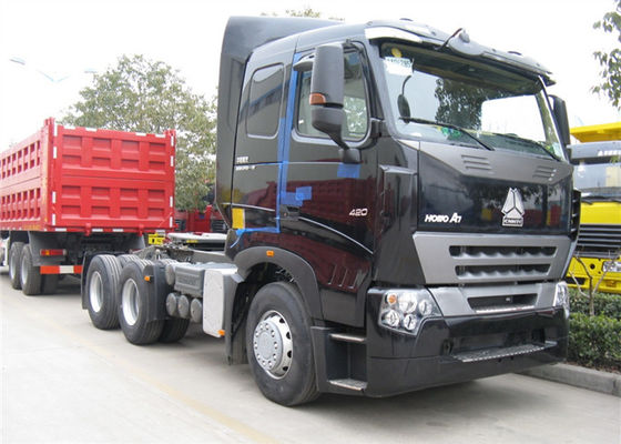 kopen De Tractor van SINOTRUK HOWO A7 Hoofd, Op zwaar werk berekend 420 Eerste HP - het Hoofd van de verhuizers6x4 Tractor online vervaardiging