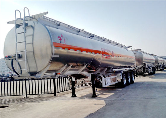 kopen Van de de Brandstoftanker van de aluminiumlegering de Vrachtwagenaanhangwagen 3 de Aanhangwagen van de het Vervoertank van de As42000l 42cbm Olie online vervaardiging