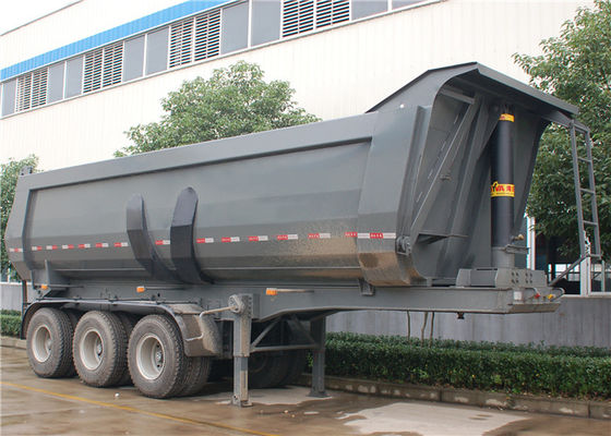 kopen 3 de aanhangwagen van de as24cbm 24M3 stortplaats 40 van de u-Vorm Kippers Semi Ton Aanhangwagen voor BAUXIETvervoer. online vervaardiging