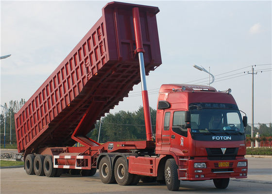 kopen De Vrachtwagenaanhangwagen van de tri-asstortplaats 40 Ton 60 Ton 35M3-van de Beëindigenkipper de Semi Aanhangwagen voor Mineraal online vervaardiging