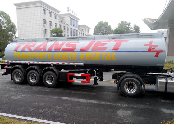 kopen Het roestvrije staal 30 Ton voorziet van de de tri-As35000l 35M3 Stookolie van de Tankaanhangwagen van de het Vervoertank de Semi aanhangwagen van brandstof online vervaardiging