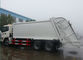 Van de het Huisvuilpers van SINOTRUK HOWO 6X4 Vrachtwagen 16 cbm 10 Wielen voor Afval verzamelt leverancier